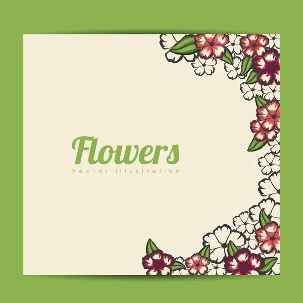 Flowers frame — Stock Vector