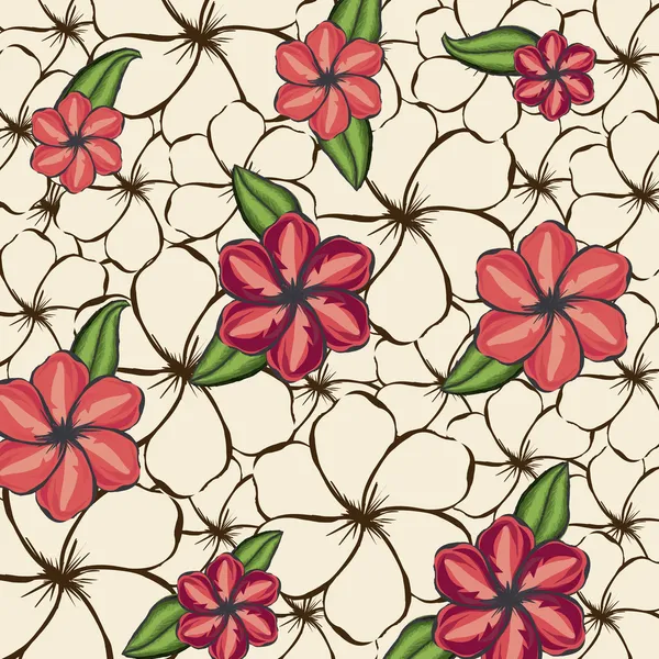 Fondo de flores — Vector de stock