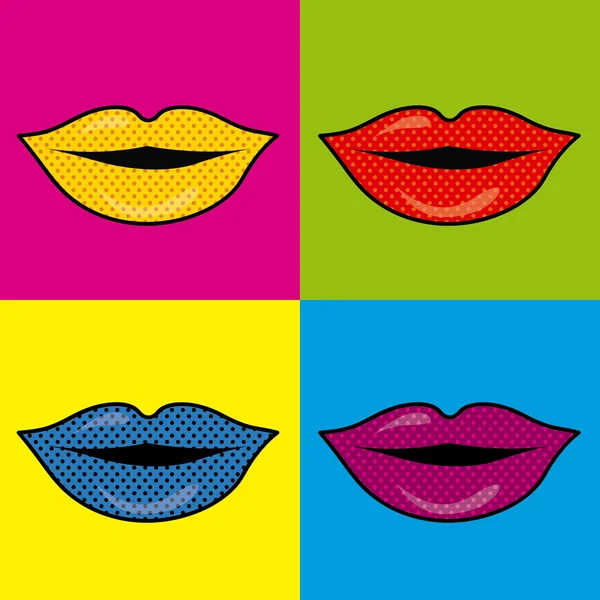 Mouth design — Stock Vector