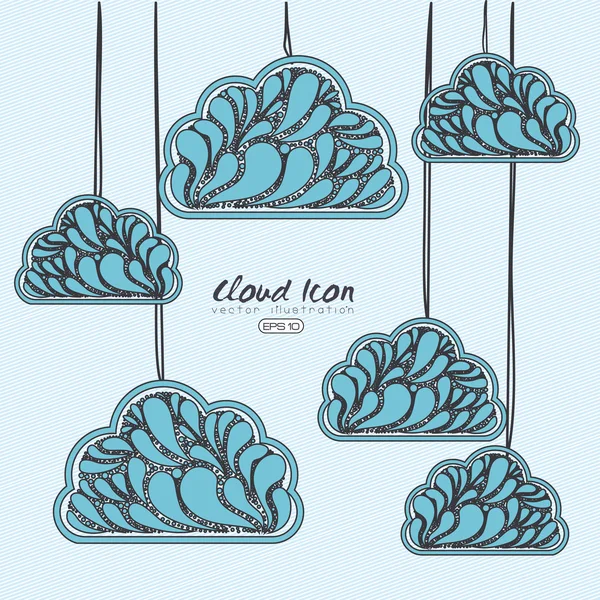 Clouds design — Stock Vector