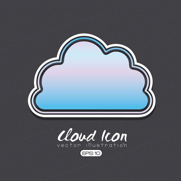 Cloud icon design — Stock Vector