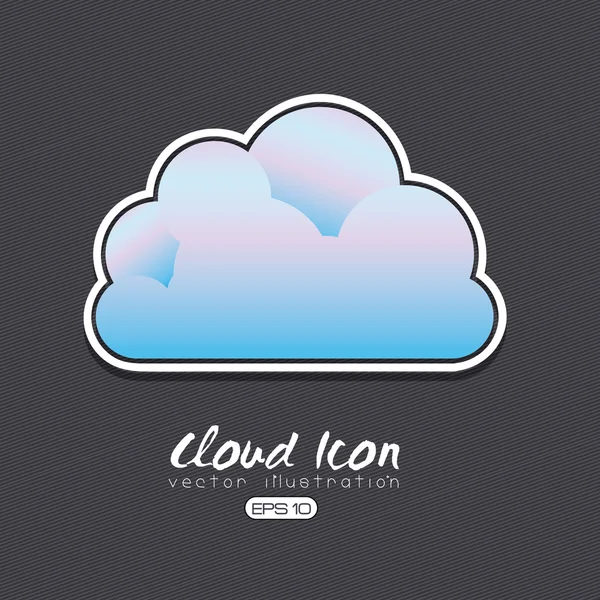 Wolk pictogram ontwerp — Stockvector