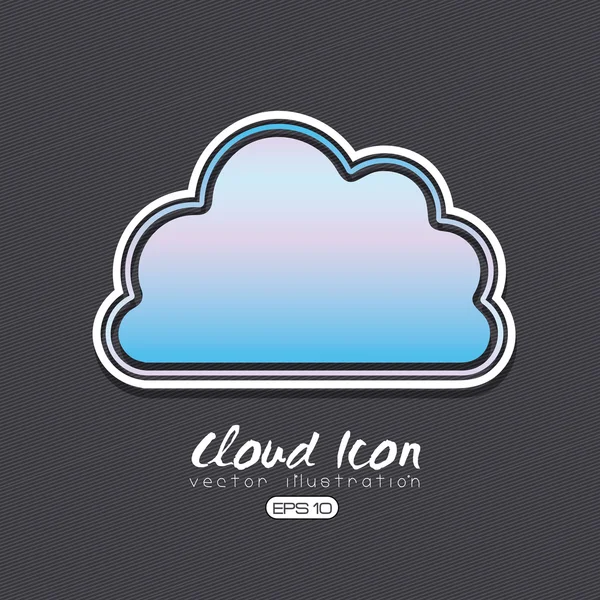 Cloud icon design Stock Illustration