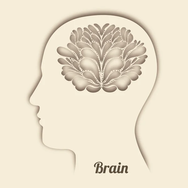 Cervello — Vettoriale Stock