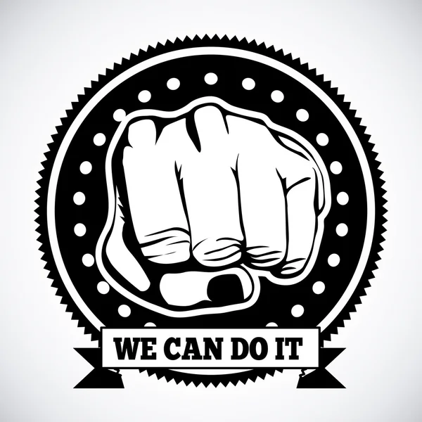 Vi kan göra det. — Stock vektor