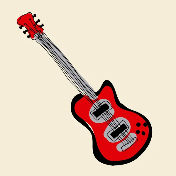 Guitarra eléctrica — Vector de stock