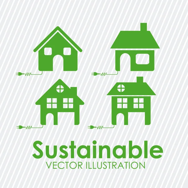 Sustainable design — Stock Vector