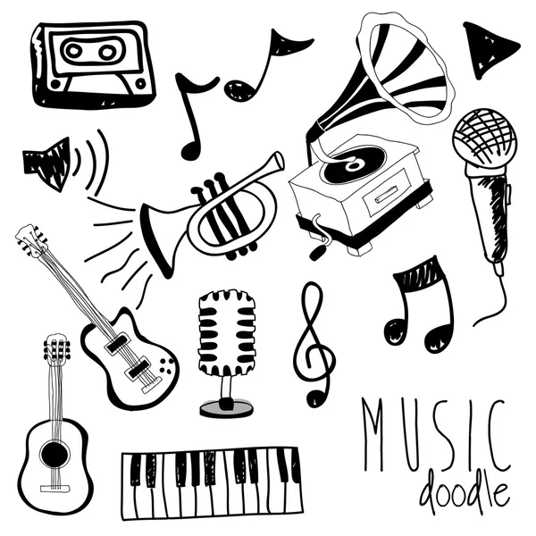 Музика doddle — стоковий вектор