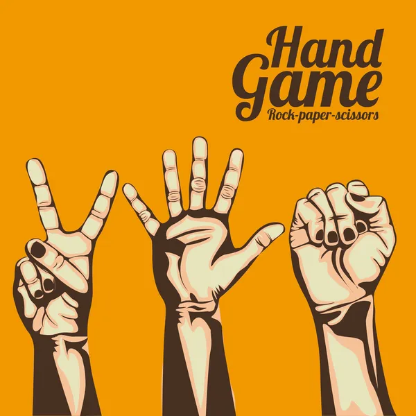 Hand spel — Stockvector