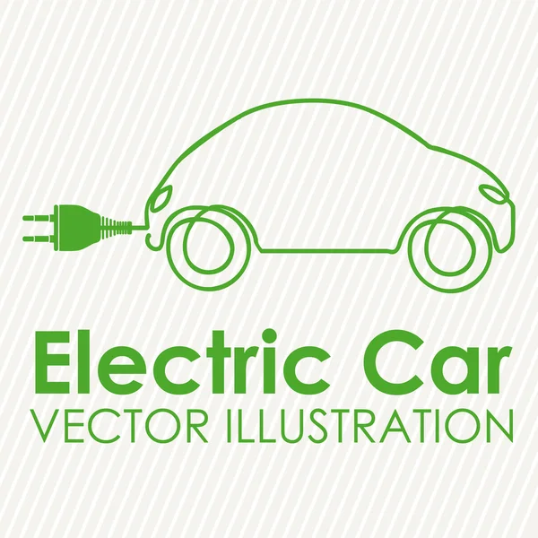 Electric car — Stock Vector