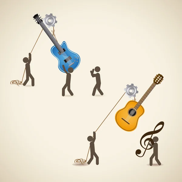 Design de guitarra —  Vetores de Stock