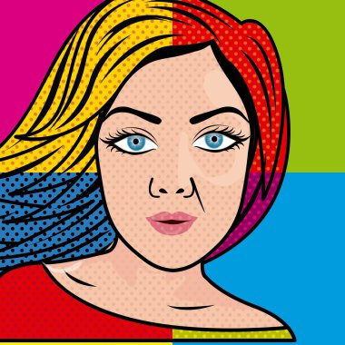 Woman comics vector Woman comics vector