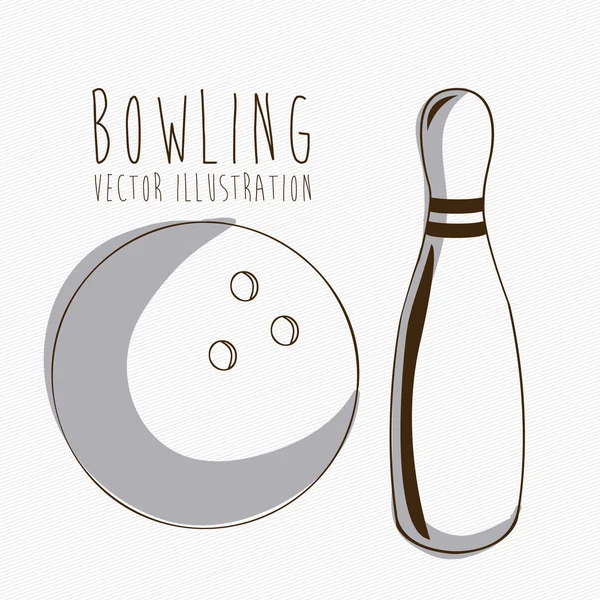 Icônes de bowling — Image vectorielle