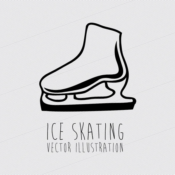 Patinaje sobre hielo, — Vector de stock