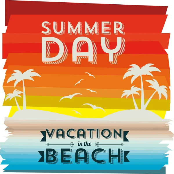 Día de verano — Vector de stock