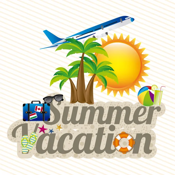 Summer vacation — Stock Vector