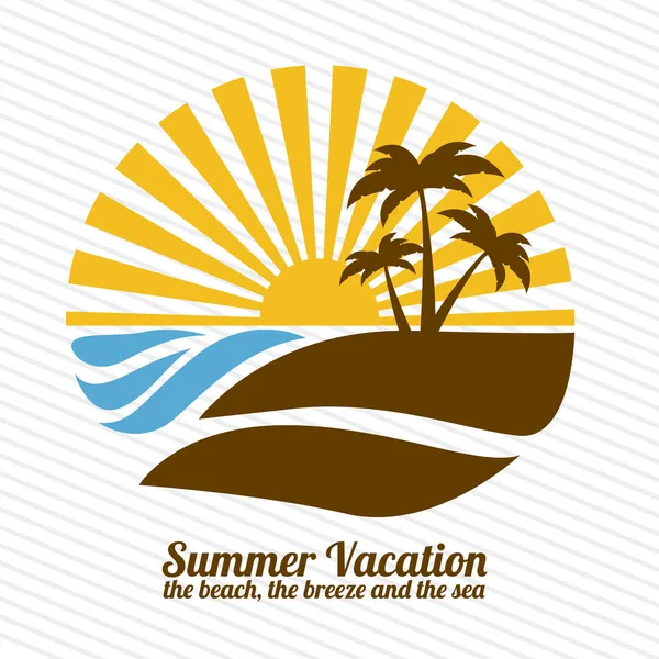 Summer vacations — Stock Vector