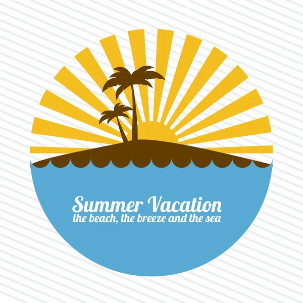 Summer vacations — Stock Vector