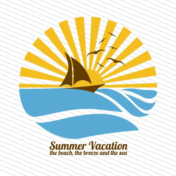 Summer vacations — Stock Vector