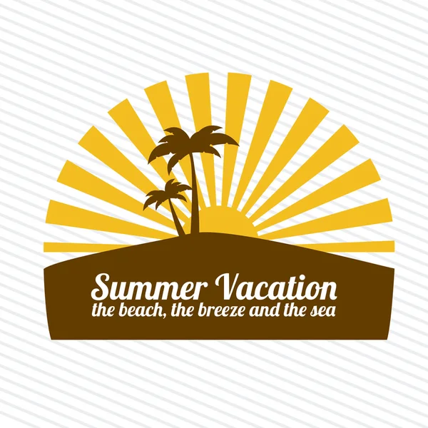 Vacaciones de verano — Vector de stock