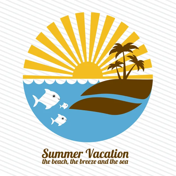 Vacances d'été — Image vectorielle