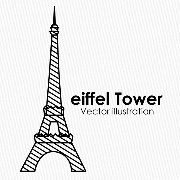 Torre eiffel — Vettoriale Stock