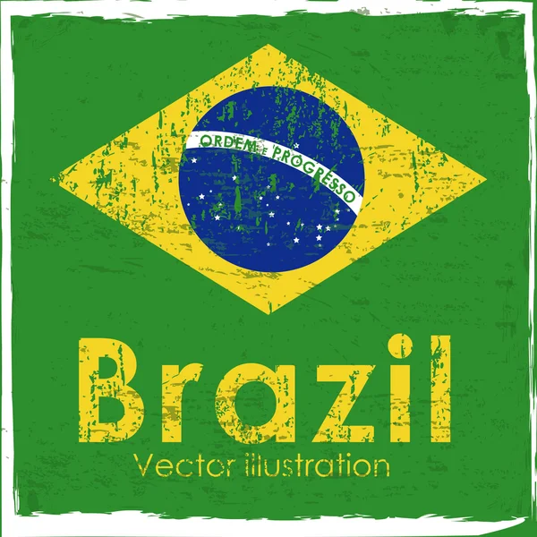 Bandeira do Brasil — Vetor de Stock