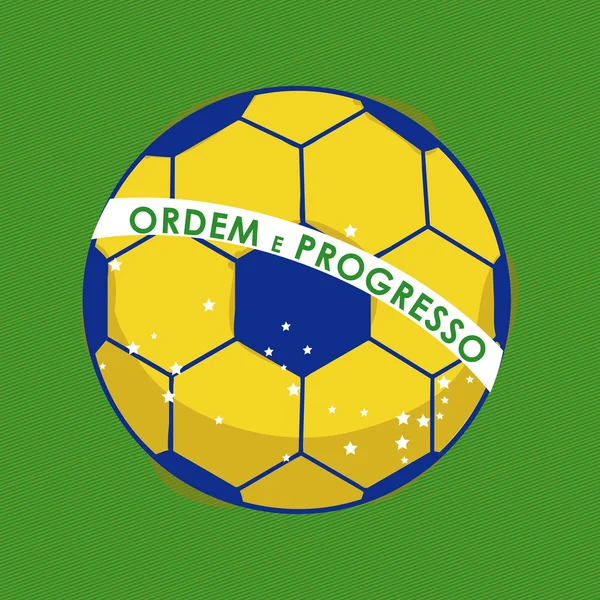 Fútbol brasileño — Archivo Imágenes Vectoriales