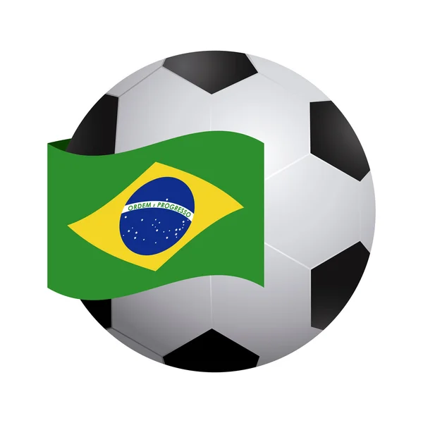 Fußball-Brasilien — Stockvektor