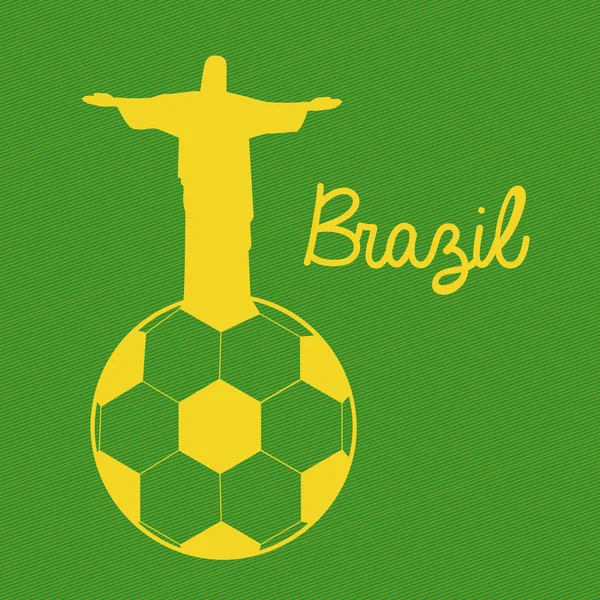 Fotboll brasilianska — Stock vektor