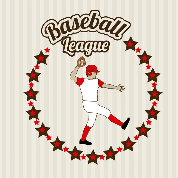 Baseball-Bundesliga — Stockvektor