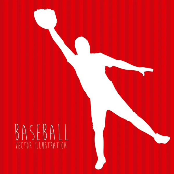 Ligue de baseball — Image vectorielle