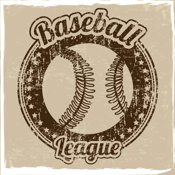Ligue de baseball — Image vectorielle
