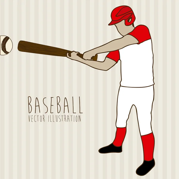 Liga de beisebol — Vetor de Stock