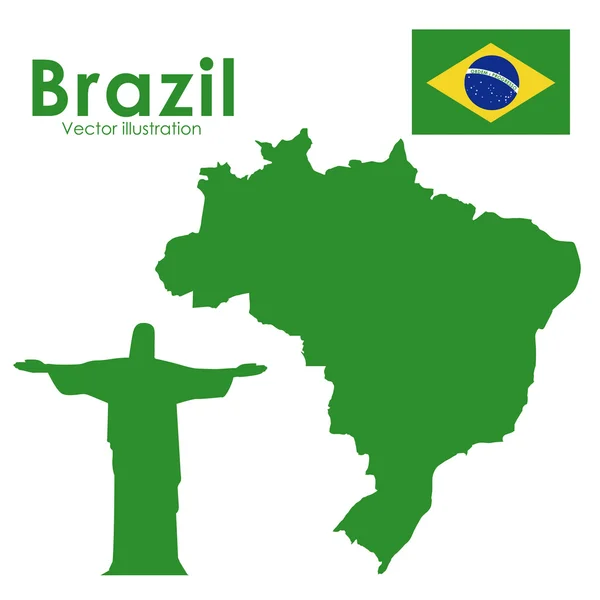 Brazilië — Stockvector