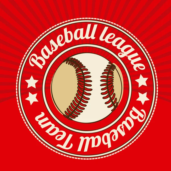 Ligue de baseball — Image vectorielle