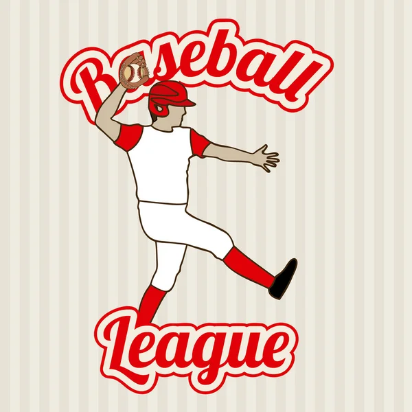 Ligue de baseball — Image vectorielle