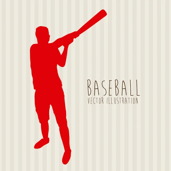 Beysbol — Stok Vektör