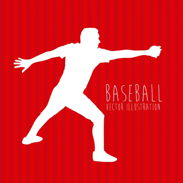 Design baseball — Vettoriale Stock