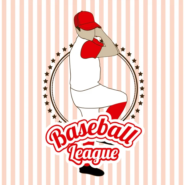 Baseball league — Stock vektor