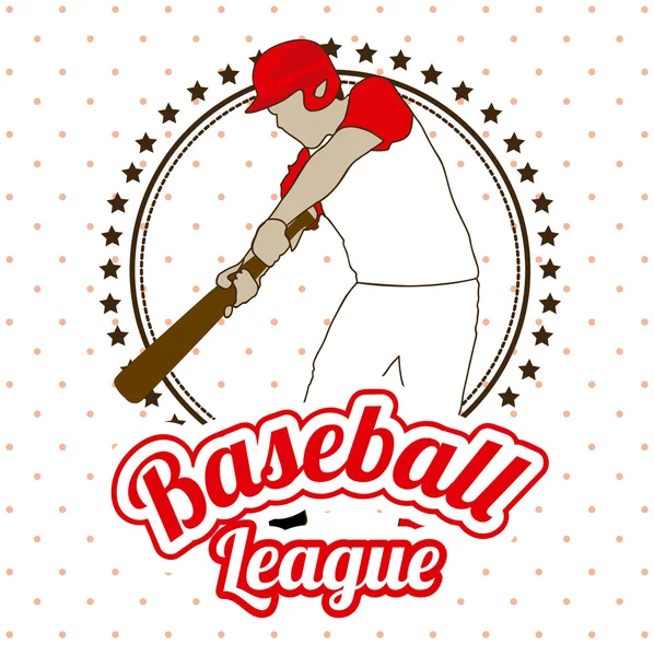 Ligue de baseball — Image vectorielle