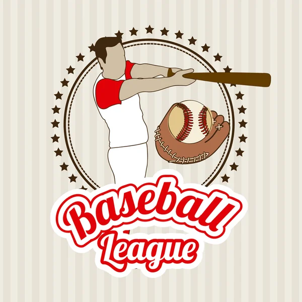 Baseball-Bundesliga — Stockvektor