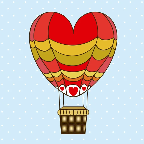 Balónek srdce — Stockový vektor