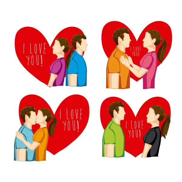 I love you design — Stock Vector