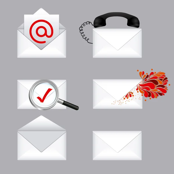 Types de courrier — Image vectorielle