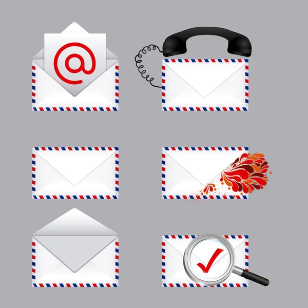 Types de courrier — Image vectorielle