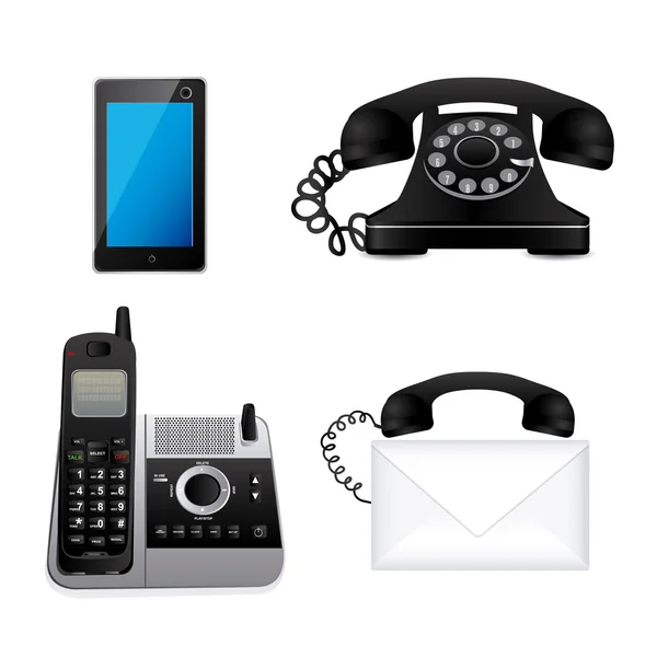 Telefoner ikoner — Stock vektor