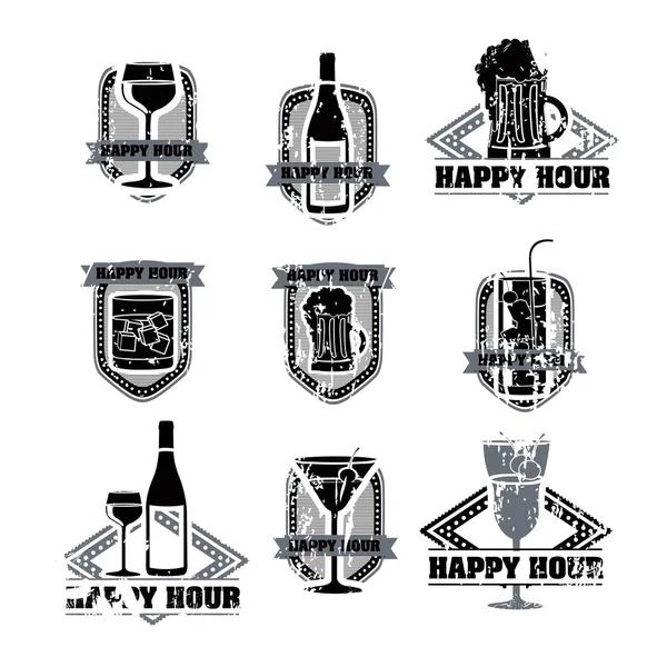 Drinks labels — Stock Vector