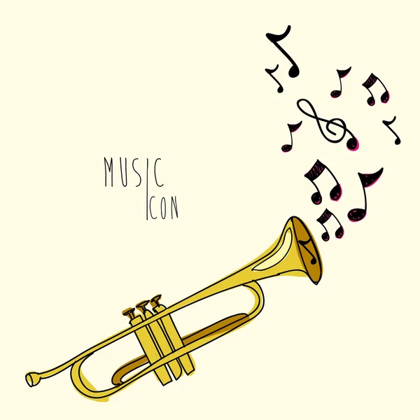 Icône de musique — Image vectorielle