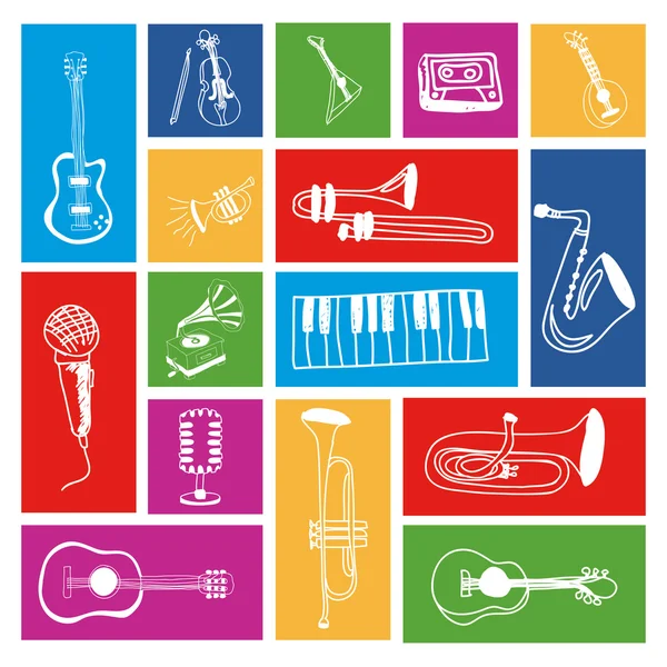 Music icons — Stock Vector